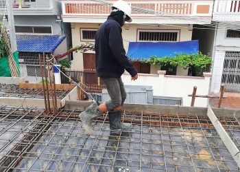 Green Building Construction Check site before Concrete