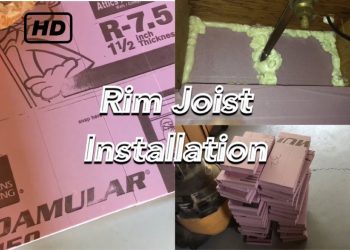 Insulating rim joists in a crawlspace