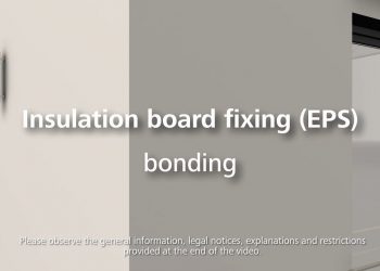 How to attach insulation (EPS) using adhesive – Installation of thermal insulation