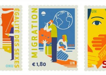 Stamps on Gender Equality, Migration and Sexual Exploitation issued today