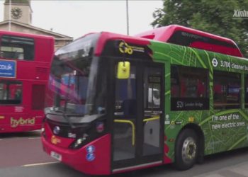 Environment-friendly, Chinese electric bus welcomed in London