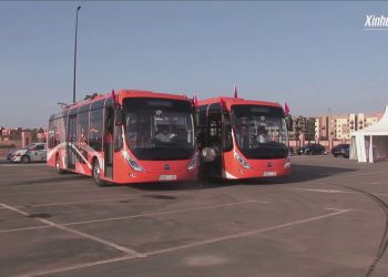 Environment-friendly! Chinese electrical buses unveiled in Moroccan city