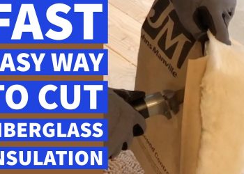 Cut Fiberglass Insulation Fast Easy Way DIY