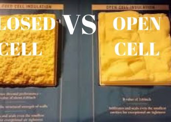 Video review difference between open cell and closed cell foam insulation spray foam