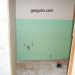 Green Wallboard Behind Toilet And Bathroom Cabinet – Home-Building Tips