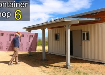 Shipping Container SHOP 6- Insulation, walls, best work pants!