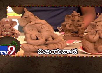 Eco friendly Ganesha idols for better environment || Vijayawada – TV9's Go Green Ganesha Campaign