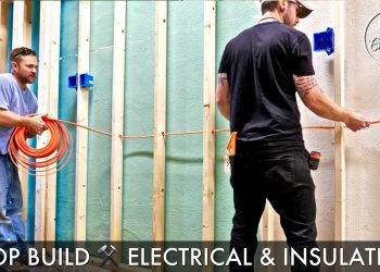 Building My Shop : Electrical, LED Shop Lighting & Sound Proof Insulation