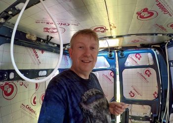 2018 DIY Camper Van Day 4. Insulation & Moisture Barrier – Rickvanman