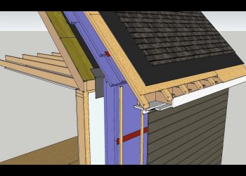 Exterior insulation retrofit: walls and unvented roof