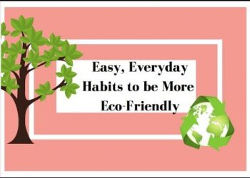 Easy, Everyday Habits to be More Eco-friendly