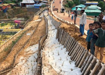 ‘Brutal weather’ continues as Rohingya refugee children endure devastating rainfall in Bangladesh