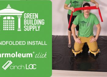 Blindfolded Installation of Marmoleum Click Cinch Loc Flooring