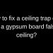 How to fix a ceiling trap door in a gypsum board false ceiling? | IQUBX | ceiling trap door 024 |