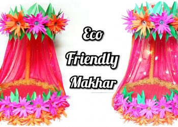Ganpati Decoration Ideas | Makhar Making | Eco Friendly Ganpati Decoration | By Punekar Sneha