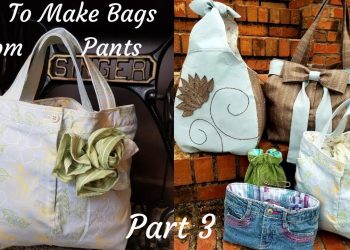 How To Make A Bag Out Of Pants! Upcycling Eco Friendly Bags Part 3