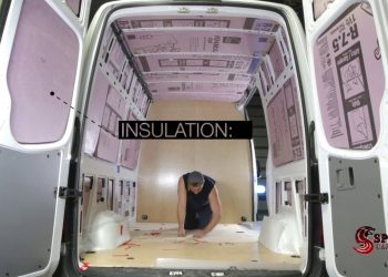 Van partition, insulation, paneling and shelving kit Sprinter 2500 High Roof