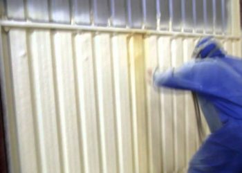 Steel Shed Single Skin Sprayfoam Insulation