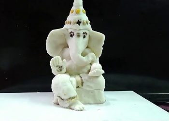 ECO Friendly Rice Flour Ganesh Idol | STEP BY STEP MAKING | Cute Ganesh Idol Making | Guggu Kids
