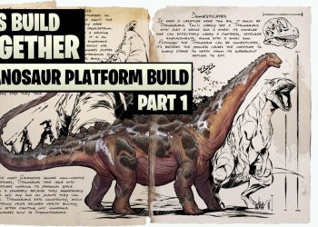 Ark: Lets Build Titanosaur Platform Castle