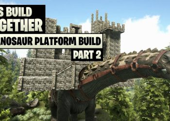 Ark: Lets Build A Titanosaur Platform Castle | Part 2