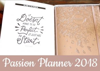 Passion Planner 2018 Review | Rose Gold Eco Cover