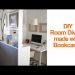 How to make a temporary room divider with IKEA Billy bookcases to create a home office