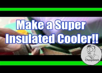 Make a Super Insulated Van Console Cooler Box with Spray Foam!!