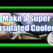 Make a Super Insulated Van Console Cooler Box with Spray Foam!!