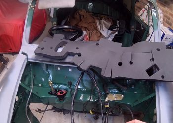 Classic Mini Workshop – Project Sprout Pt. 39 Fitting bulkhead insulation