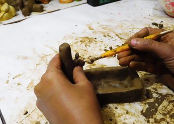 clay art | clay craft | How to make eco friendly Decorative item at home | mural art