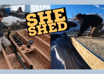 She Shed plumbing and floor insulation prep Part 3
