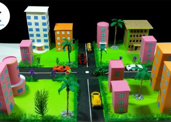 DIY Miniature Modern City With Origami Paper-Mini Eco City
