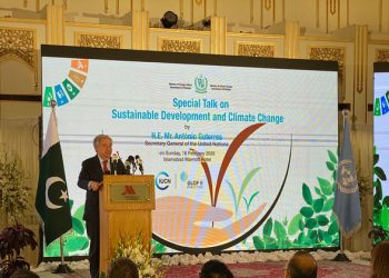 In Pakistan, Guterres urges world to step up climate action, praises support to Afghan refugees