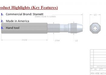 Starrett 166C Pin Vise With Insulated Octagonal Handle 0.050" 0.125" Range Buy Price Pakistan