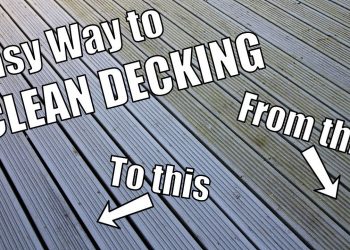 How to clean green algae / mould off Decking – Quickest and easiest way to clean Decking