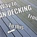 How to clean green algae / mould off Decking – Quickest and easiest way to clean Decking