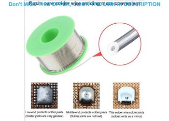 Best 100g 0.5mm-1.0mm 99.7% Sn 0.03% Cu Environmental-friendly Lead-free Rosin Core Solder Wire wit