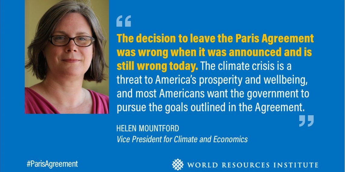 STATEMENT: US Withdraws from the Paris Agreement