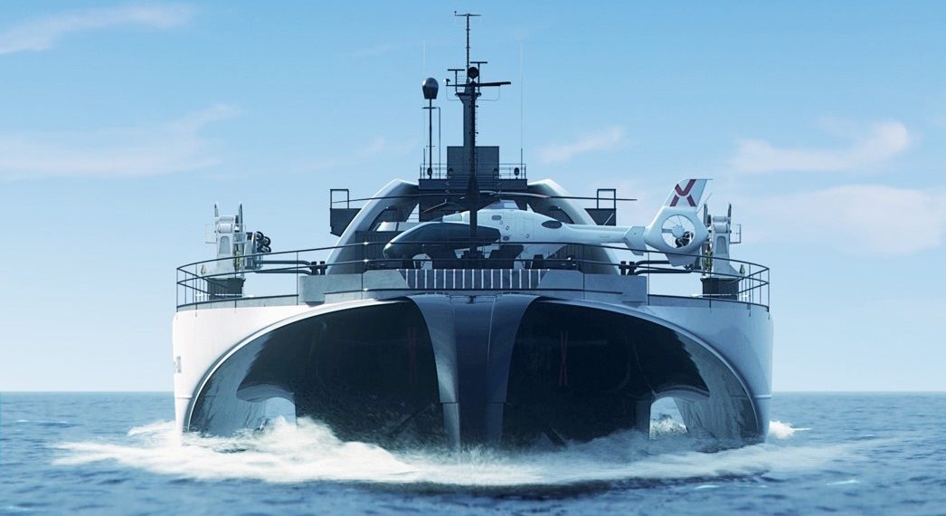 The automated vessel designed to transport electricity from offshore wind farms to shore